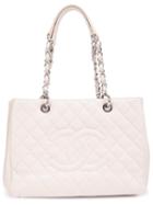 Chanel Vintage Quilted Shopper Tote, Women's, Pink/purple