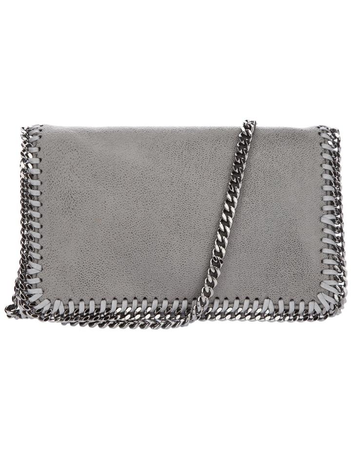 Stella Mccartney 'falabella' Crossbody Bag - Grey