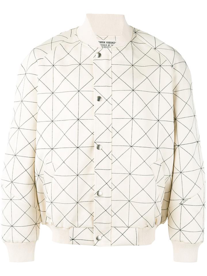 Henrik Vibskov Salla Bomber Jacket, Men's, Size: Small, Nude/neutrals, Polyester