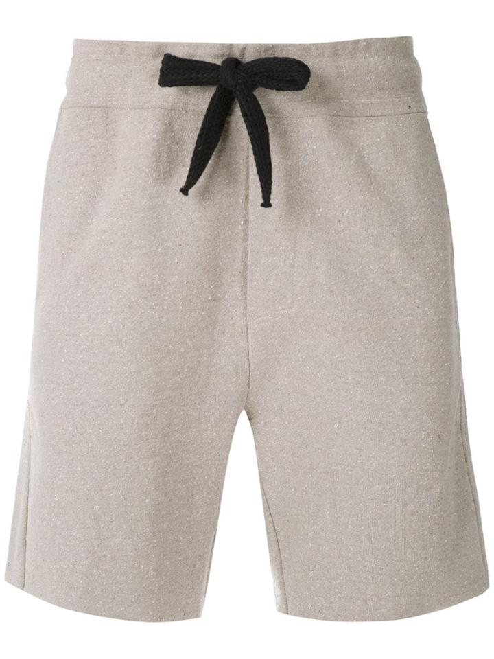 Osklen Ribbed Straight Shorts - Neutrals