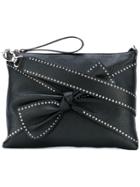 Red Valentino Studded Bow Shoulder Bag - Black