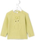 Il Gufo - Embroidered Detail Jumper - Kids - Wool - 12 Mth, Toddler Girl's, Green