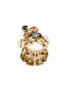 Lanvin Crystal-embellished Ring - Metallic