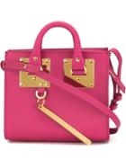 Sophie Hulme Albion Box Tote, Women's, Pink/purple, Leather