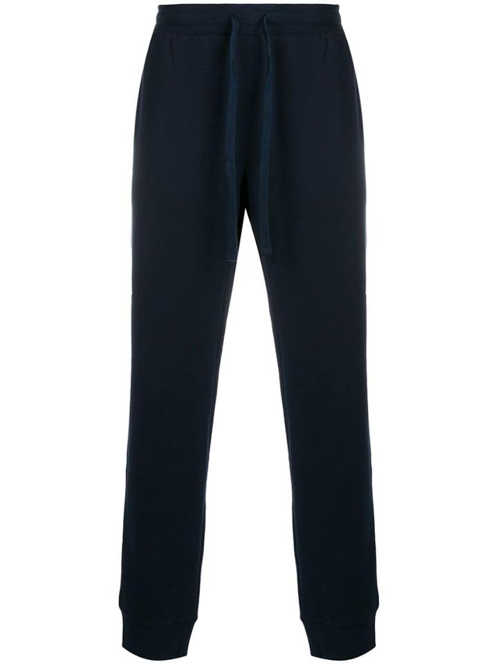 Emporio Armani Printed Logo Track Pants - Blue