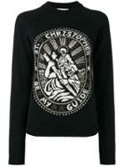 Christopher Kane St. Christopher Sweater, Women's, Size: Xs, Black, Virgin Wool/polyester/mohair/polyamide