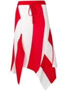 Marques'almeida Asymmetric Knitted Skirt - Red