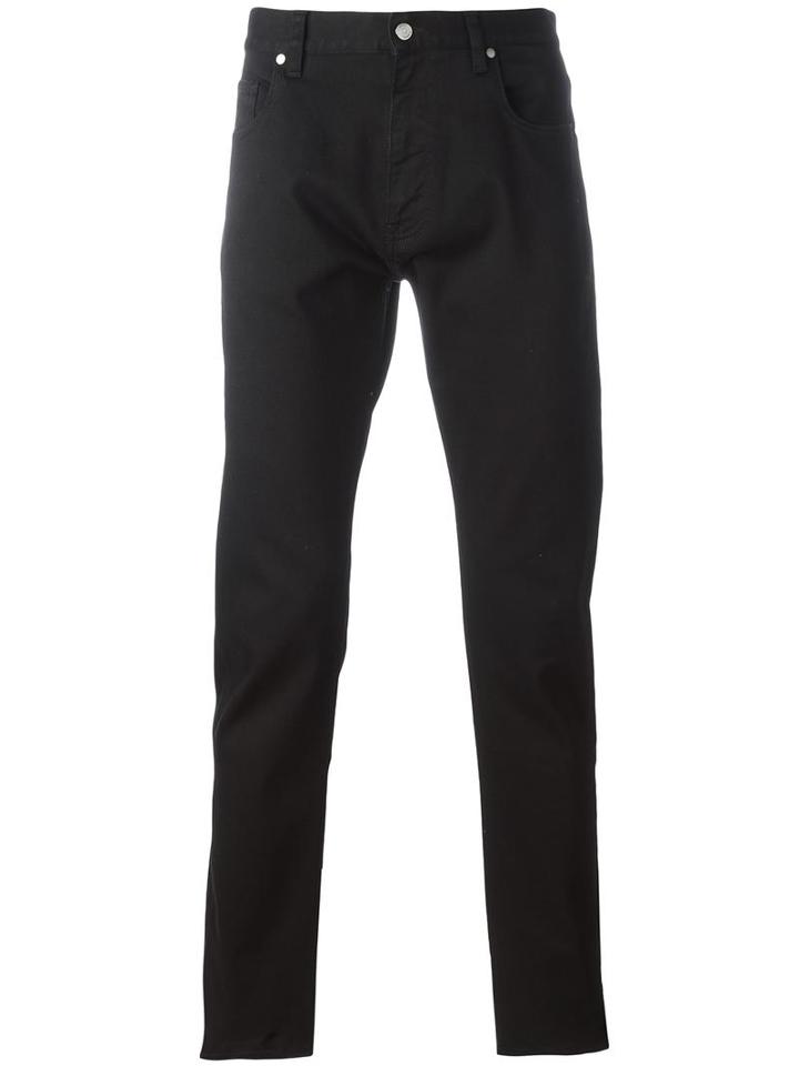 Z Zegna Slim Fit Jeans, Men's, Size: 33, Black, Cotton/spandex/elastane