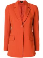 Theory Classic Single Buttoned Blazer - Yellow & Orange