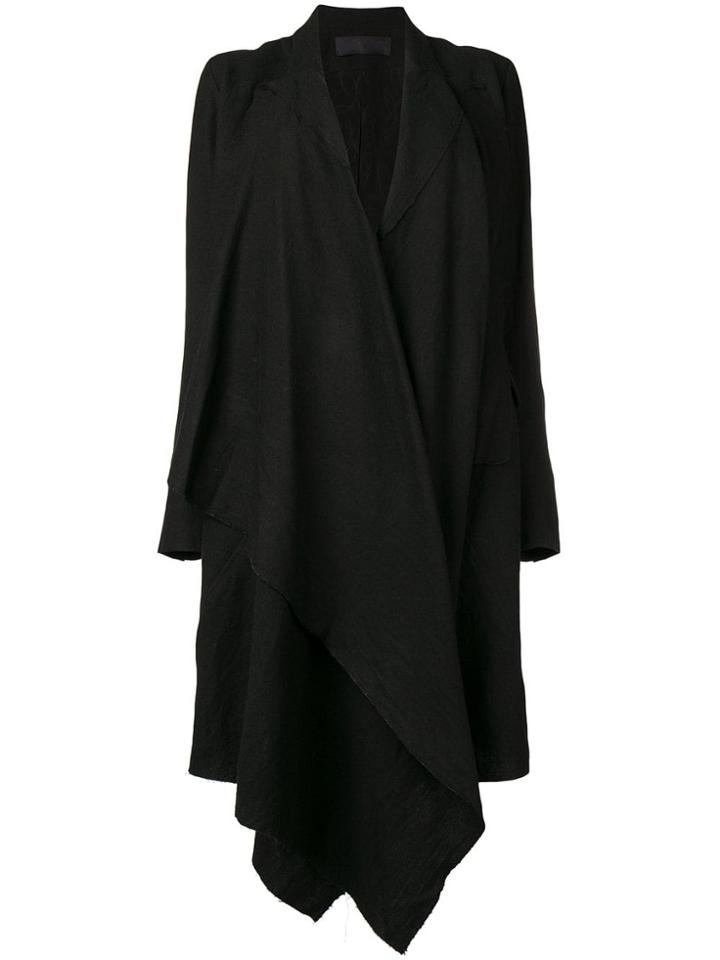 Marc Le Bihan Draped Coat - Black