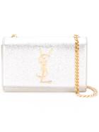 Saint Laurent Classic Monogram Chain Wallet - Metallic