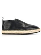 Msgm Espadrille Sole Contrast Stitching Slippers