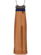 Prada Empire Line Long Dress - Brown
