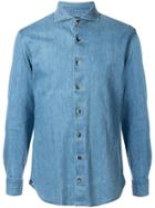 Lardini Slim-fit Denim Shirt - Blue