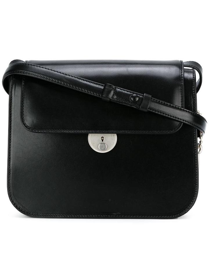Maison Margiela Structured Shoulder Bag, Women's, Black, Calf Leather/polyurethane/cotton/polyester