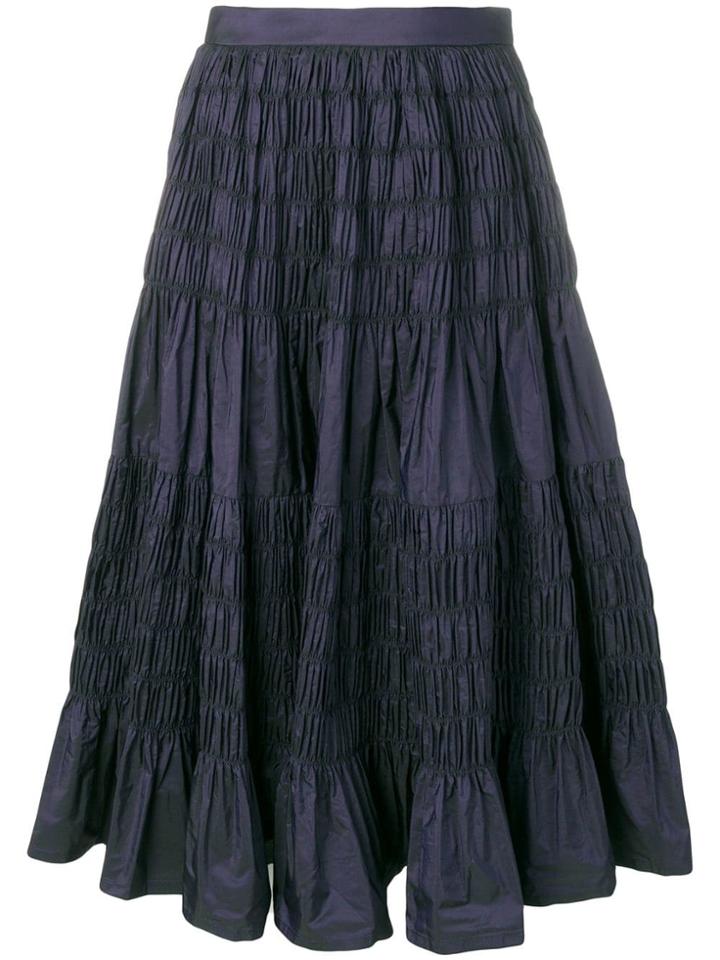 Molly Goddard Flared Midi Skirt - Black