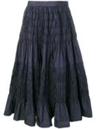 Molly Goddard Flared Midi Skirt - Black