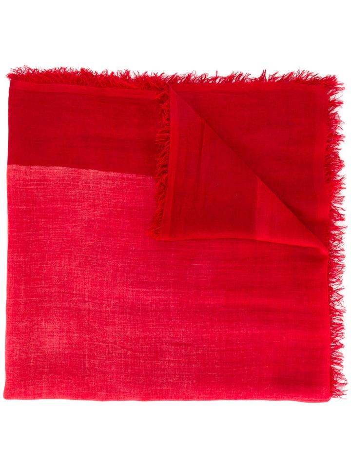 Faliero Sarti Woven Scarf, Women's, Red, Modal/cashmere