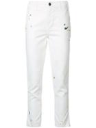 The Great Boyfriend Skinny Cropped Jeans - White