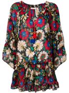 Anjuna Alessia Floral Print Dress - Black