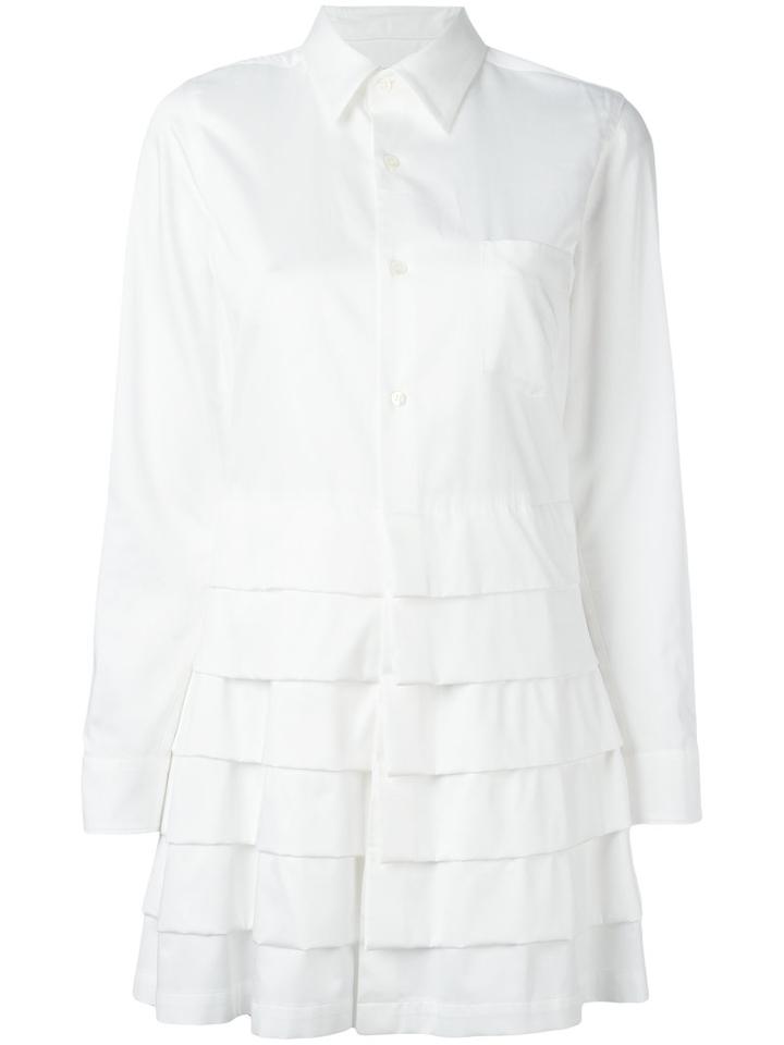Comme Des Garçons - Layered Long Shirt - Women - Cotton - M, Women's, White, Cotton