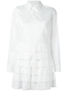 Comme Des Garçons - Layered Long Shirt - Women - Cotton - M, Women's, White, Cotton