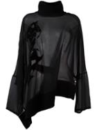 Ann Demeulemeester 'georgia' Embroidered Blouse, Women's, Size: 40, Black, Silk