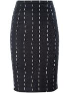 Eggs Ernesto Pencil Skirt, Women's, Size: 46, Black, Cotton/polyamide/spandex/elastane