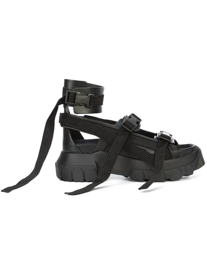 Rick Owens Hiking Spartan Sandals - Black