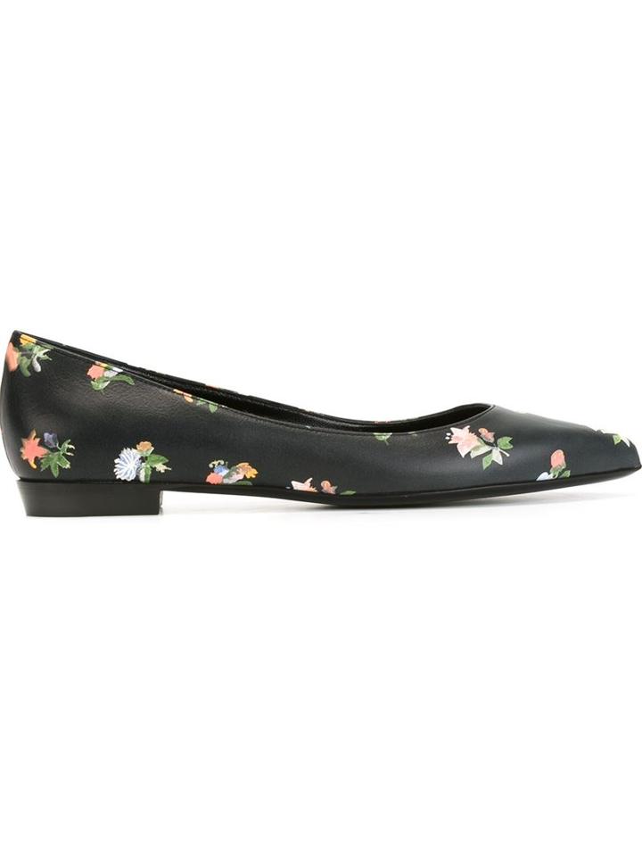 Saint Laurent Floral Ballerinas