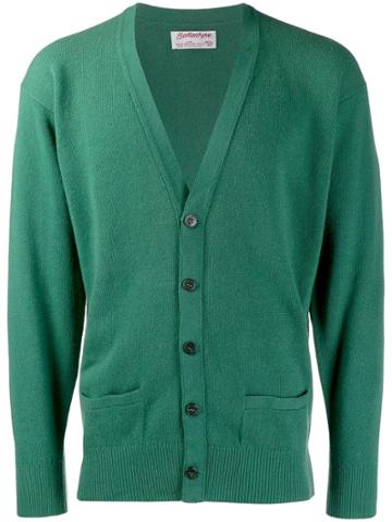 Ballantyne Vintage 1980's Dropped Shoulders Cardigan - Green
