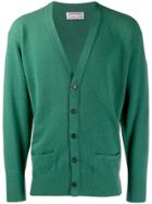 Ballantyne Vintage 1980's Dropped Shoulders Cardigan - Green