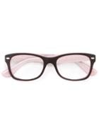 Ray Ban Junior - Colour Block Glasses - Kids - Acetate - One Size, Black