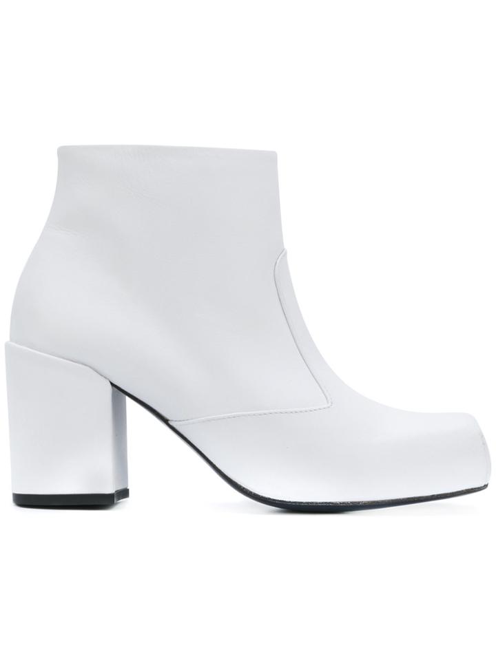 Aalto Bianca Chunky Square Boots - White