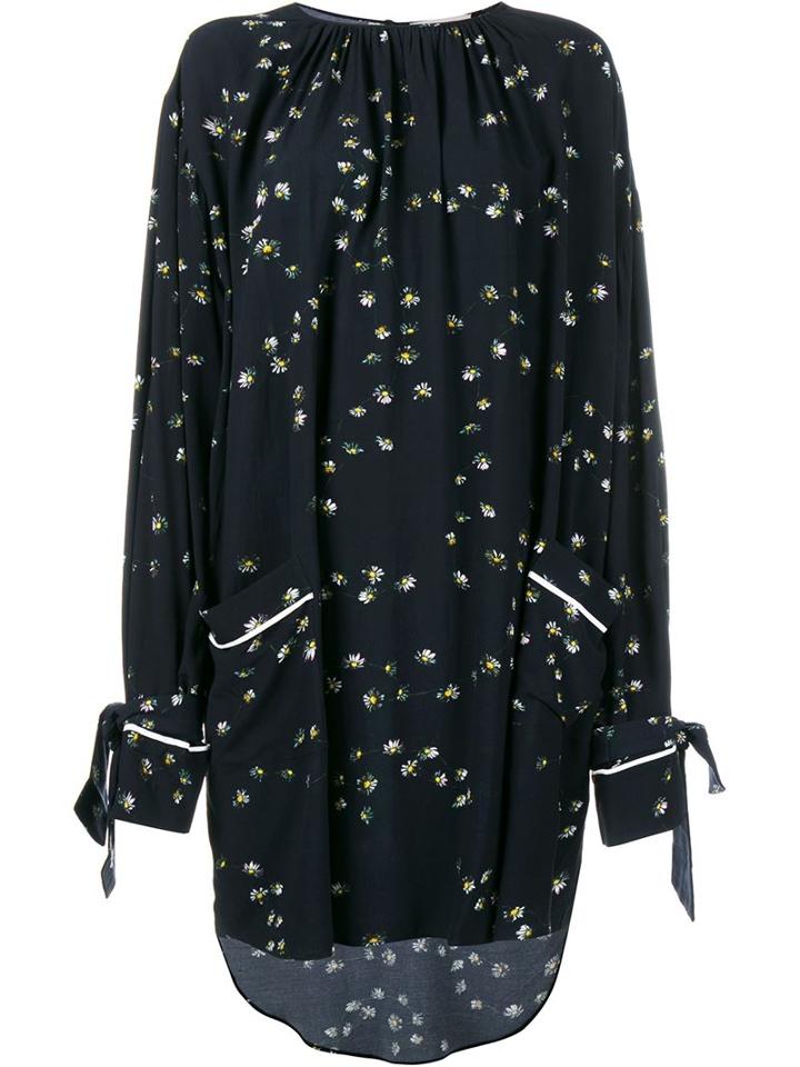 Preen Line Floral Print Balloon Dress