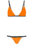 Heron Preston Logo Detail Triangle Bikini Set - Yellow & Orange