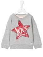 American Outfitters Kids Sequin Star Sweatshirt, Girl's, Size: 12 Yrs, Grey