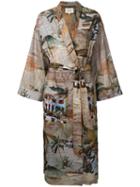 Nanushka - Tropical Print Coat - Women - Cotton - One Size, Cotton