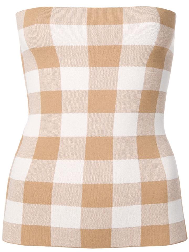 Jil Sander Strapless Top - Brown