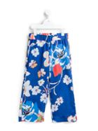 Simonetta Floral Print Trousers, Girl's, Size: 10 Yrs, Blue