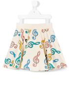 Mini Rodini Clef Skirt, Toddler Girl's, Size: 5 Yrs, Nude/neutrals