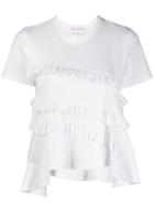 Comme Des Garçons Girl Ruffle Trim T-shirt - White