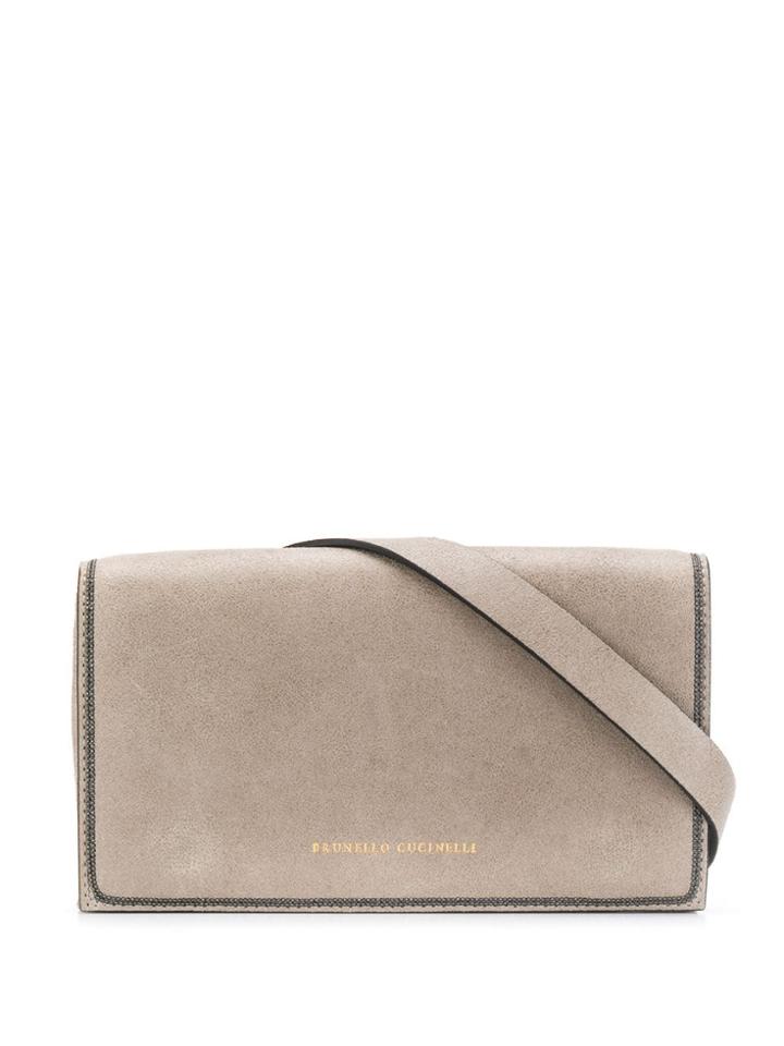 Brunello Cucinelli Bead Embellished Belt Bag - Neutrals