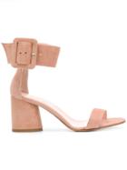 Anna F. Ankle Strap Sandals - Pink & Purple