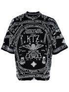Ktz 'church Printed' T-shirt, Men's, Size: Large, Black, Cotton