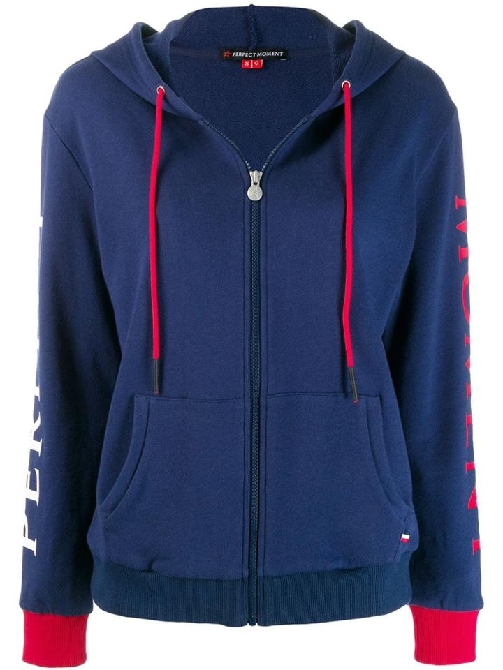 Perfect Moment Zipped Hoodie - Blue