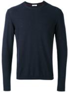 Paolo Pecora - Round Neck Jumper - Men - Cotton/polyamide - M, Blue, Cotton/polyamide