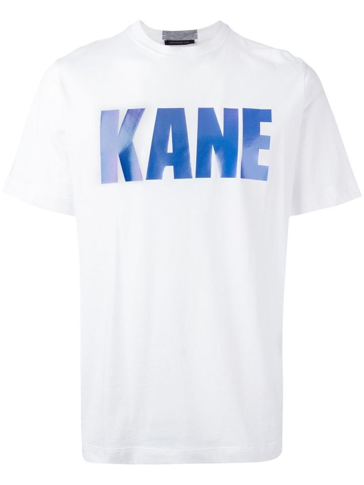Christopher Kane Reflective Logo T-shirt, Men's, Size: Medium, White, Cotton