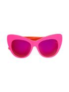 Cat Eye Sunglasses - Kids - Acetate/metal (other) - One Size, Pink/purple, Stella Mccartney Kids