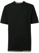 T By Alexander Wang Double Layered T-shirt, Men's, Size: Small, Black, Cotton